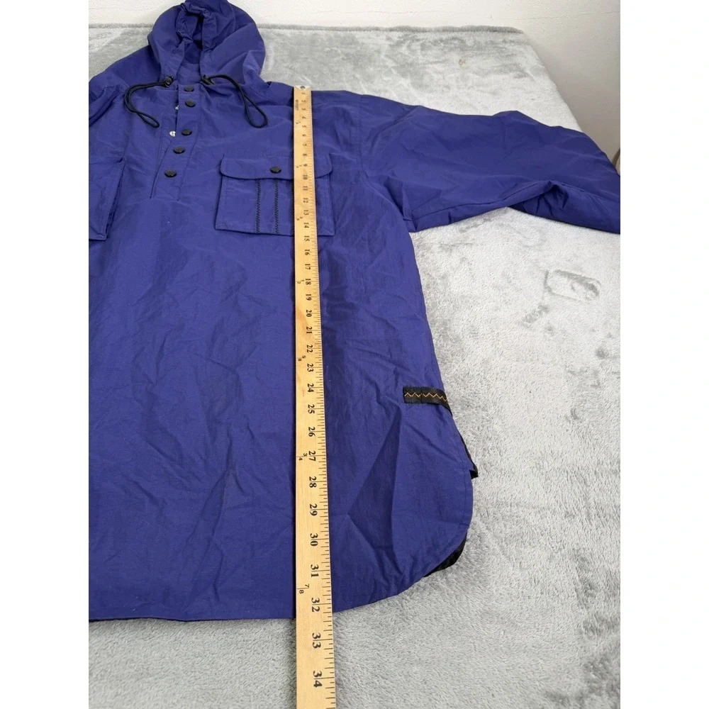 Vintage 90s Adidas Windbreaker Jacket Men's Size Large Blue Full Zip